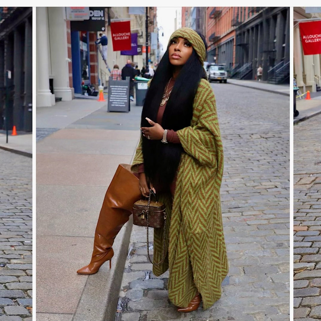 Brown & Green Cardigan